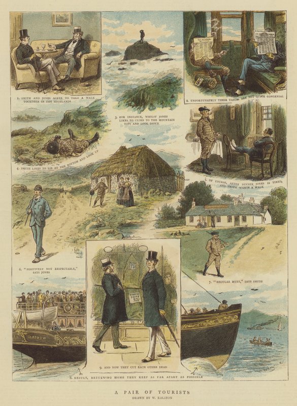 Para turystów (chromolitho) autorstwa William Ralston