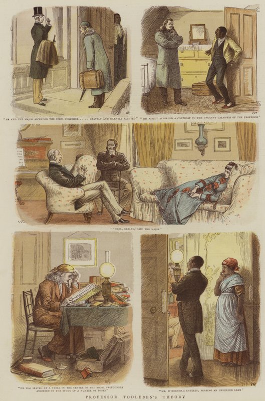 Teoria profesora Todlebena (chromolitho) autorstwa William Ralston