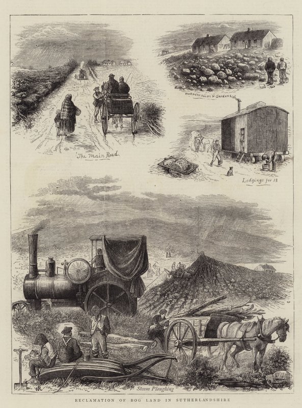 Rekultywacja terenów bagiennych w Sutherlandshire autorstwa William Ralston