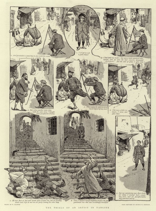 Próby artysty w Tangerze autorstwa William Ralston