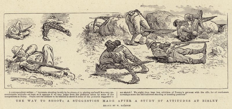 Sposób strzelania, sugestia po zbadaniu postaw w Bisley autorstwa William Ralston