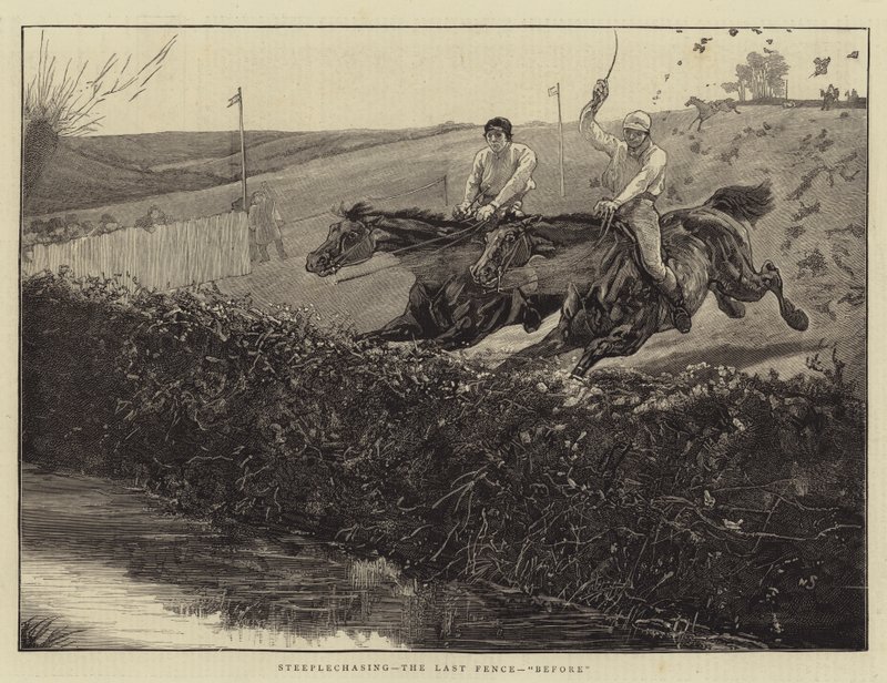 Steeplechasing, Ostatni płot, Przed autorstwa William Small