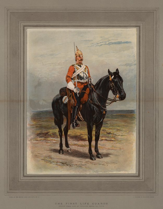 Pierwsi Strażnicy Życia (chromolitho) autorstwa William Small