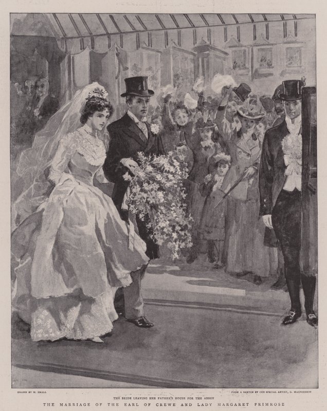 Małżeństwo hrabiego Crewe i lady Margaret Primrose autorstwa William Small