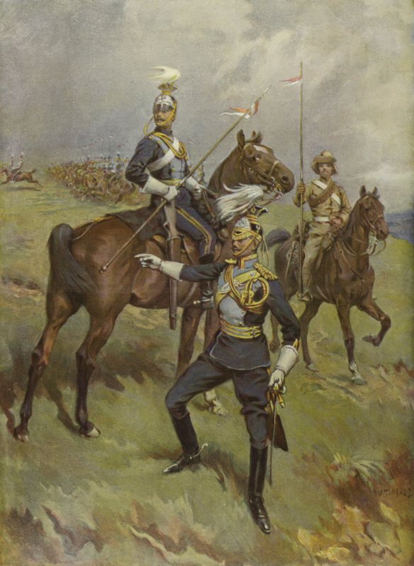 Brytyjscy żołnierze 21. (Empress of Indias) Lansjerzy autorstwa William T. Maud