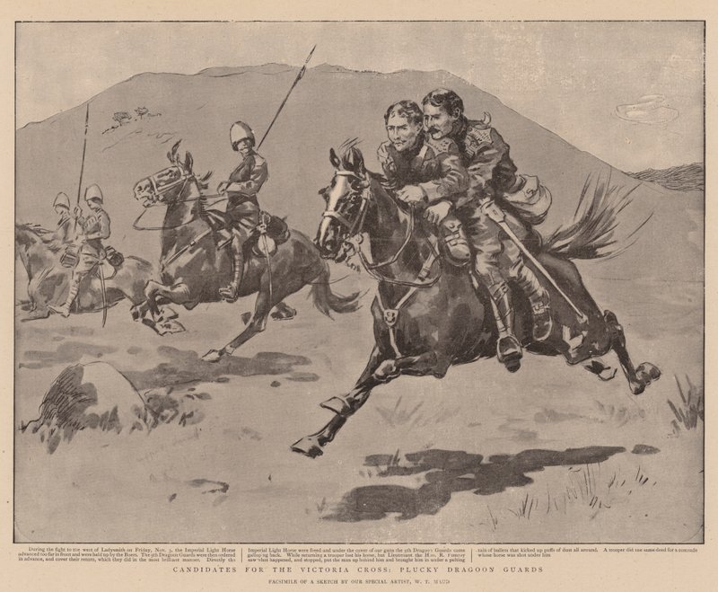 Kandydaci do Krzyża Wiktorii, Straż Plucky Dragoon autorstwa William T. Maud