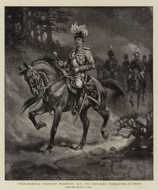 Feldmarszałek Wicehrabia Wolseley, KP, Naczelny Wódz w stanie spoczynku autorstwa William T. Maud