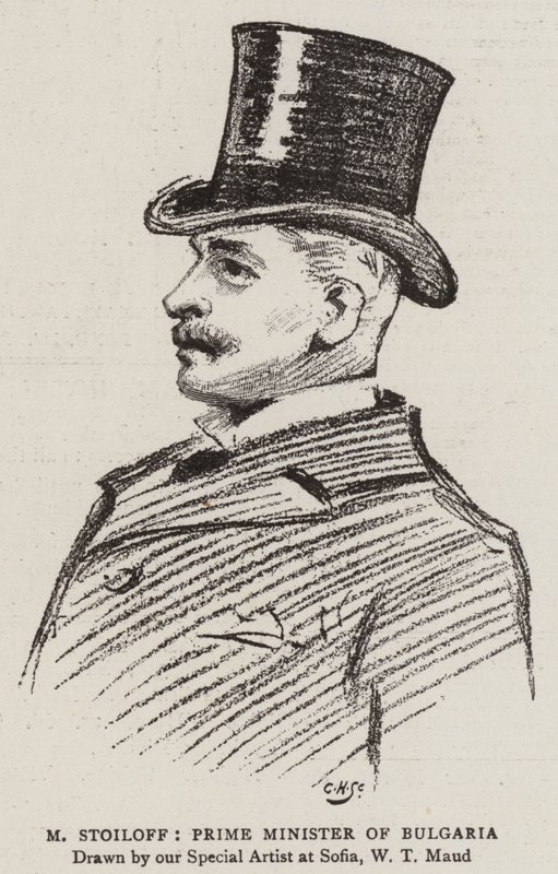 M Stoiloff, premier Bułgarii autorstwa William T. Maud