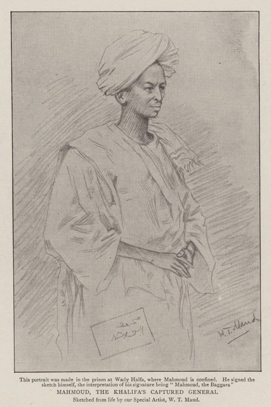 Mahmoud, schwytany generał Khalifa autorstwa William T. Maud