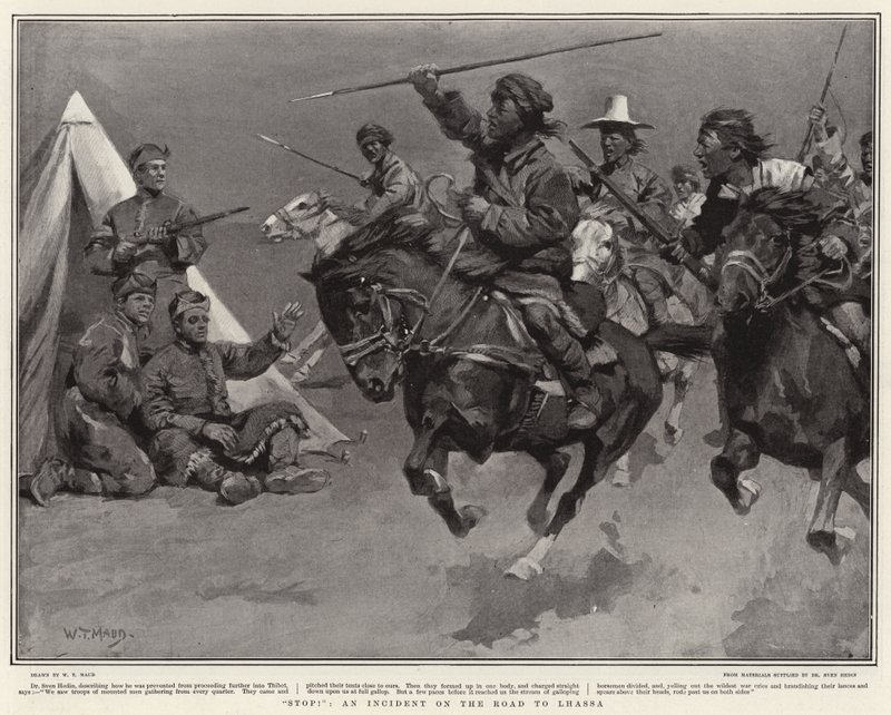 Stop!, incydent na drodze do Lhassa autorstwa William T. Maud