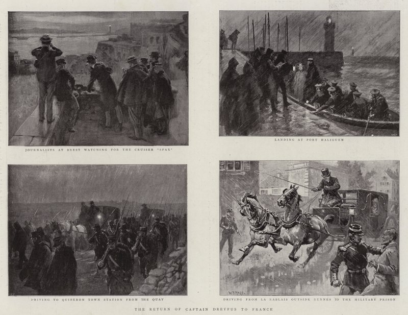 Powrót kapitana Dreyfusa do Francji autorstwa William T. Maud