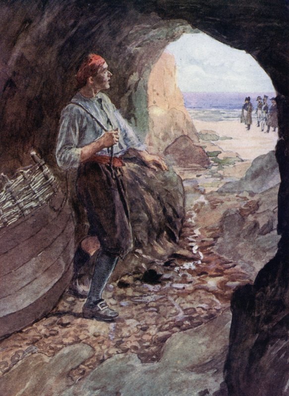 Napoleon i brytyjski marynarz autorstwa William after Rainey