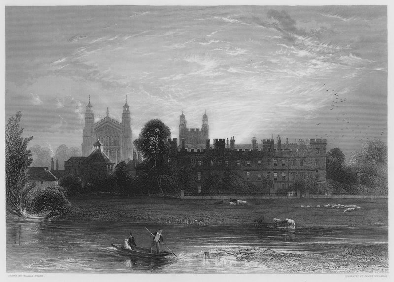 Eton, z zamków (grawerowanie) autorstwa William  Evans