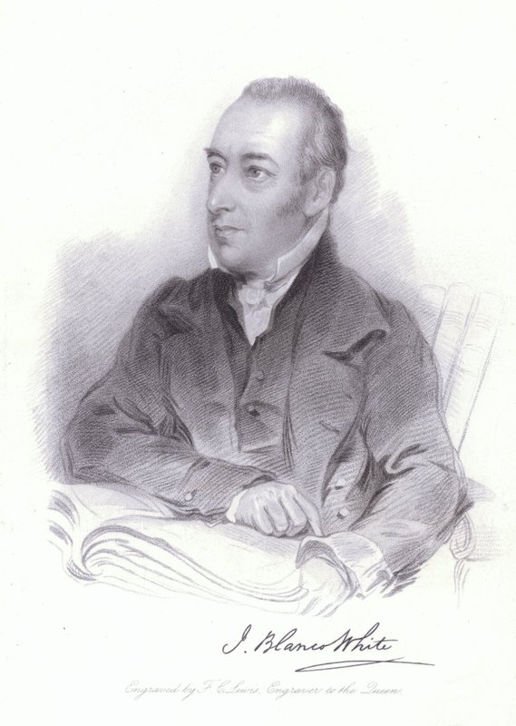 Joseph Blanco White, hiszpański teolog i poeta (grafika) autorstwa William (after) Behnes