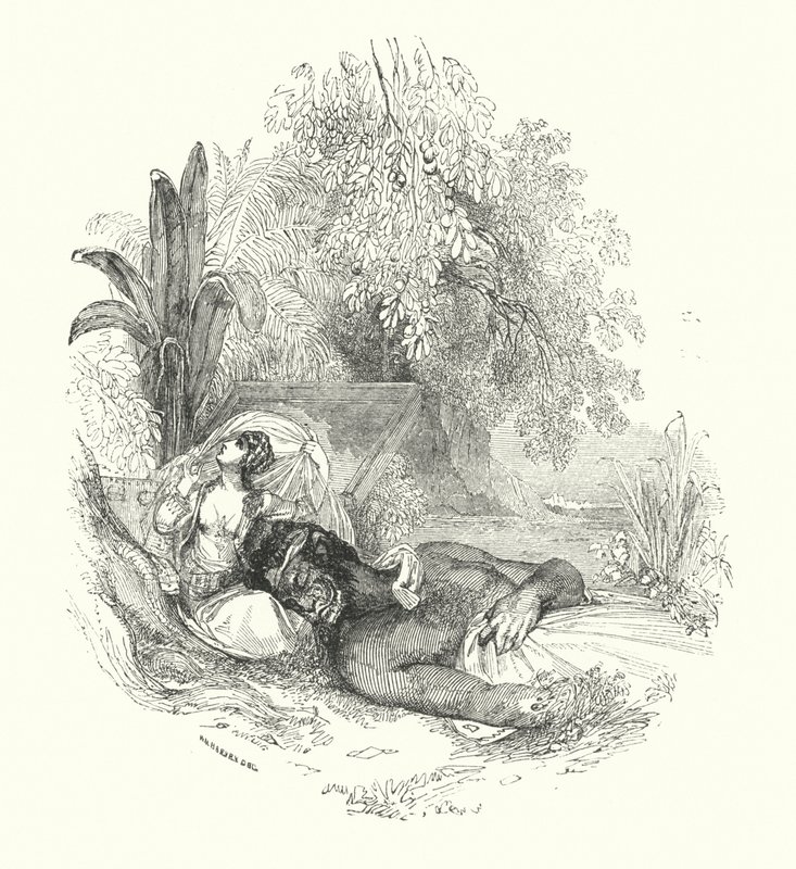 „Efreet i Lady (rycina) autorstwa William (after) Harvey