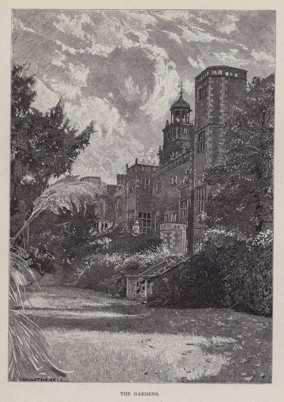 Hatfield House, Ogrody (lito) autorstwa William (after) Hatherell
