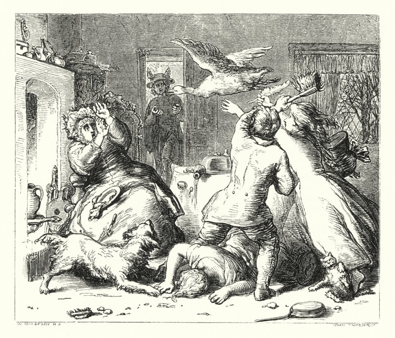 Gęś (grawerowanie) autorstwa William (after) Mulready