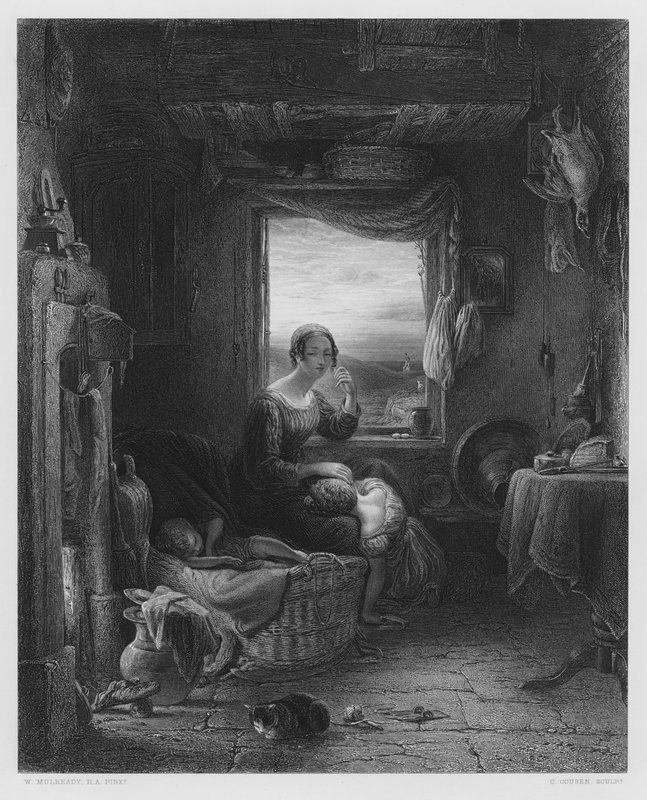 Spodziewany dom, ze zdjęcia w Królewskiej Kolekcji (rycina) autorstwa William (after) Mulready