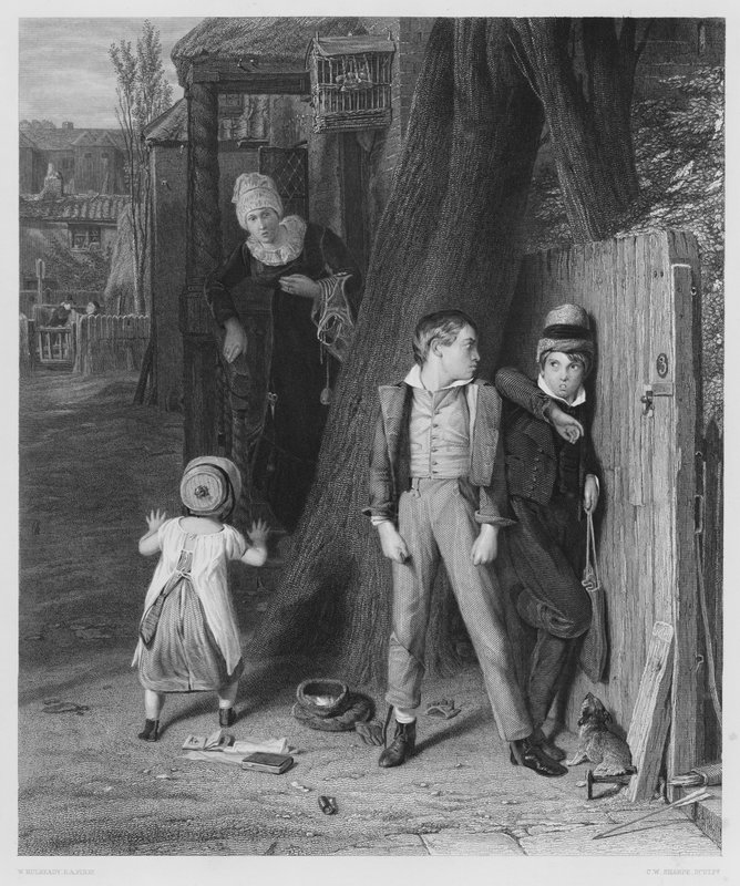 Wilk i Baranek, ze zdjęcia w Królewskiej Kolekcji (rycina) autorstwa William (after) Mulready