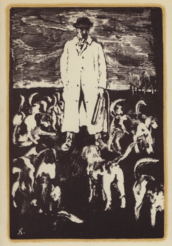 Ilustracja do Wspomnienia człowieka polującego na lisy autorstwa Siegfrieda Sassoona (drzeworyt) autorstwa William (after) Nicholson