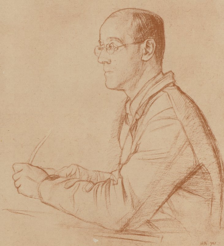 Albert Rutherston (lito) autorstwa William (after) Rothenstein