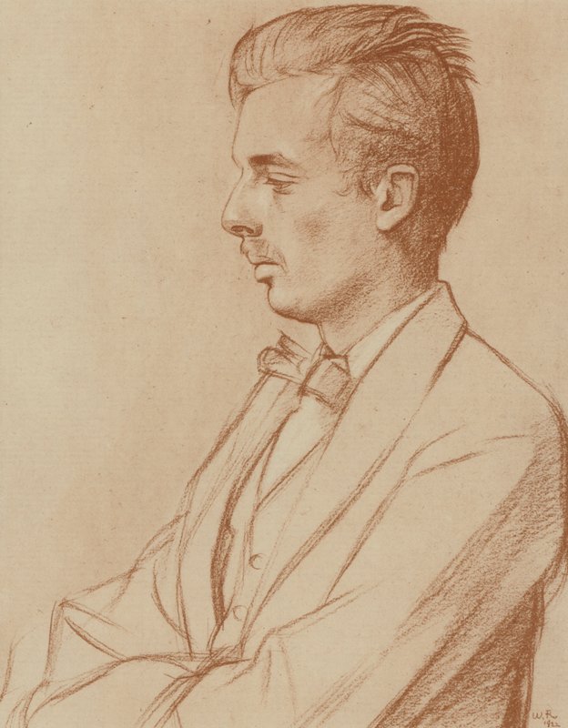 Aldous Huxley (lito) autorstwa William (after) Rothenstein