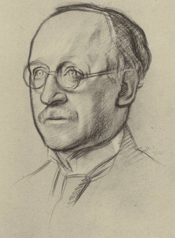 Sir Edwin Lutyens, RA (lito) autorstwa William (after) Rothenstein
