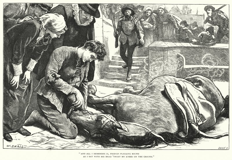 Jak przynieśli dobrą nowinę z Gandawy do Aix (rycina) autorstwa William (after) Small