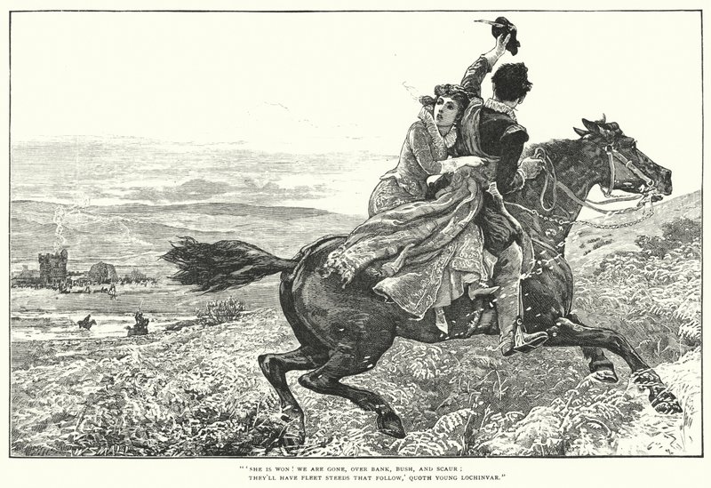 Lochinvar (grawerowanie) autorstwa William (after) Small