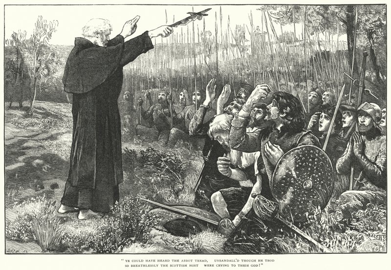 Bitwa pod Bannockburn (rycina) autorstwa William (after) Small