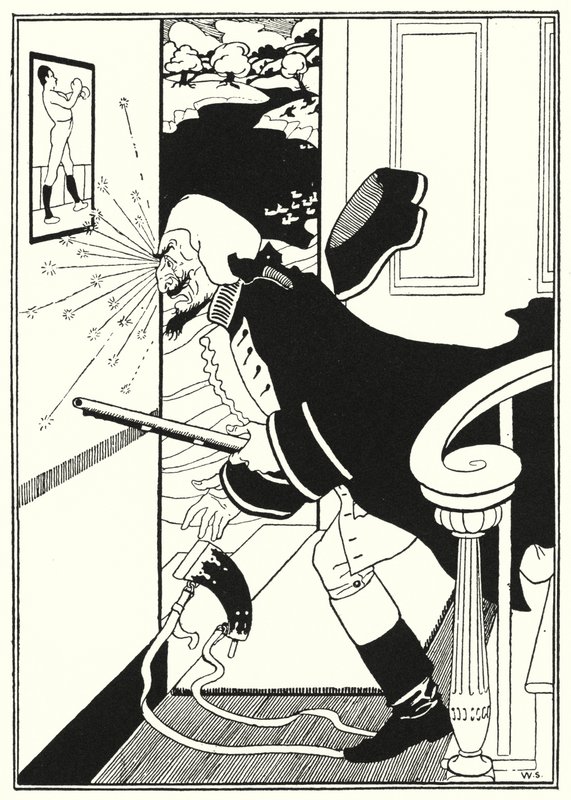 Ilustracja do Przygód Barona Munchausena (rycina) autorstwa William (after) Strang
