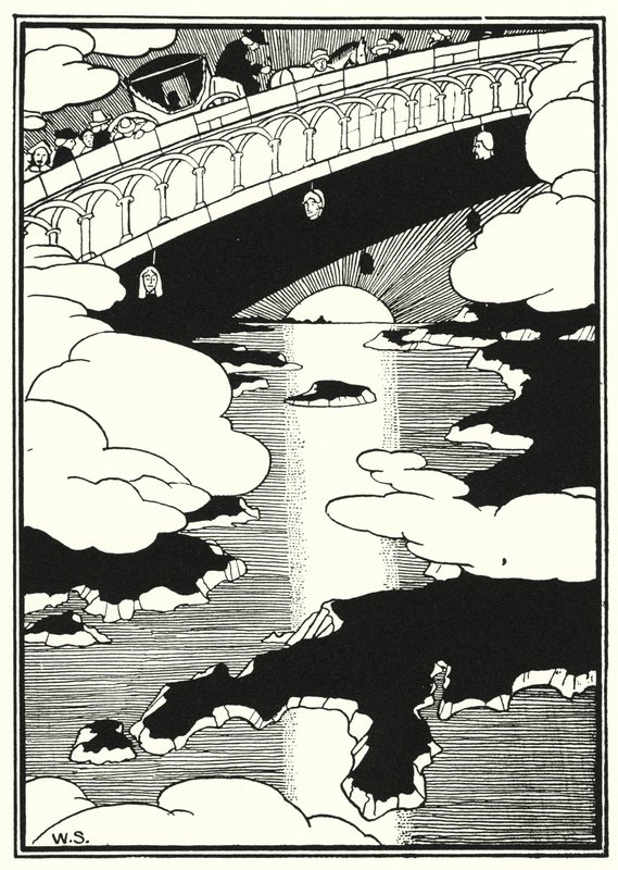 Ilustracja do Przygód Barona Munchausena (rycina) autorstwa William (after) Strang