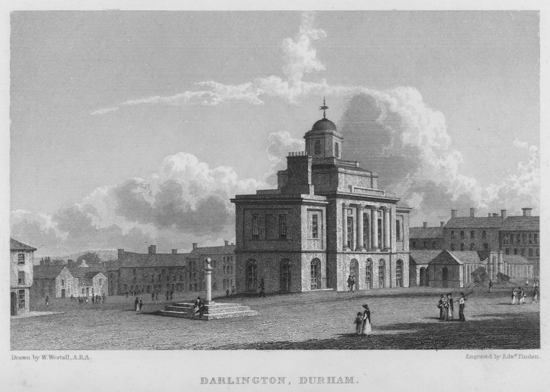 Darlington, Durham (grawerowanie) autorstwa William (after) Westall