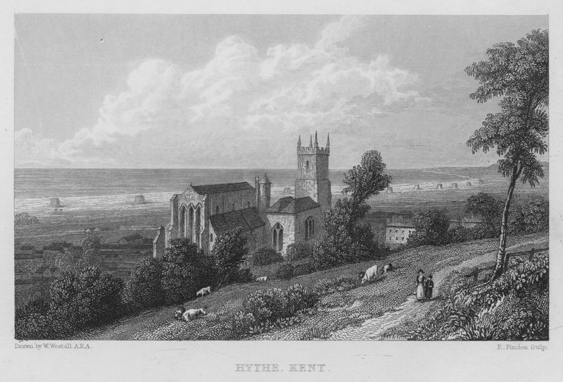 Hythe, Kent (grawerowanie) autorstwa William (after) Westall