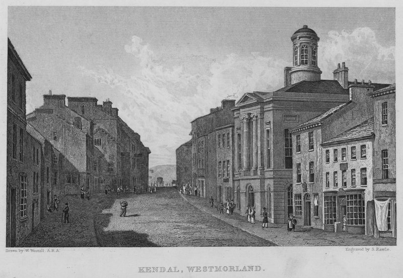 Kendal, Westmorland (grawerowanie) autorstwa William (after) Westall
