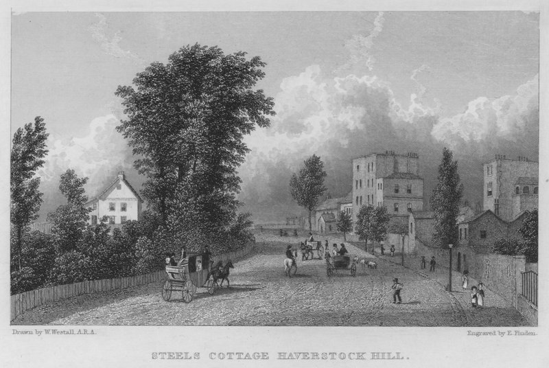 Chata Stali, Haverstock Hill (grawerowanie) autorstwa William (after) Westall