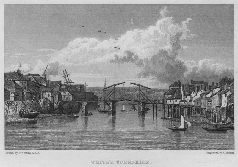 Whitby, Yorkshire (grawerowanie) autorstwa William (after) Westall