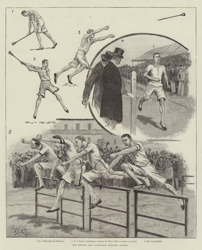Oxford i Cambridge Athletic Sports autorstwa William Barnes Wollen