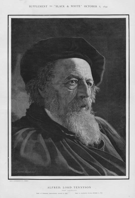 Alfred, Lord Tennyson, Laureat Angielskiego Poety (lito) autorstwa William Biscombe Gardner