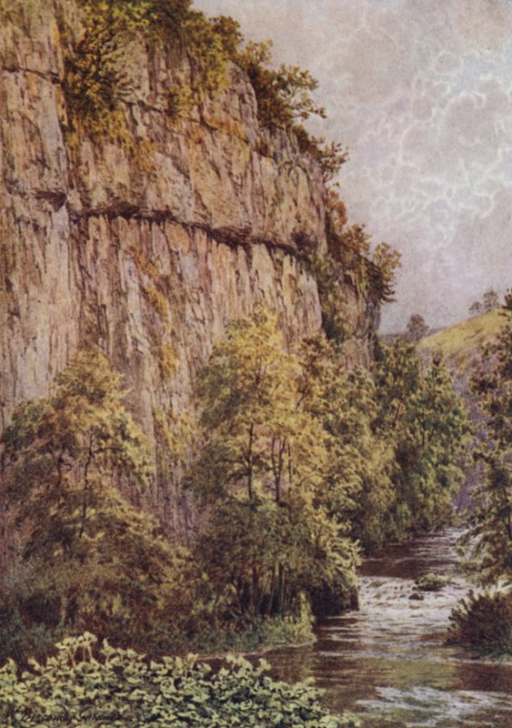 Chee Tor, Chee Dale, niedaleko Buxton autorstwa William Biscombe Gardner