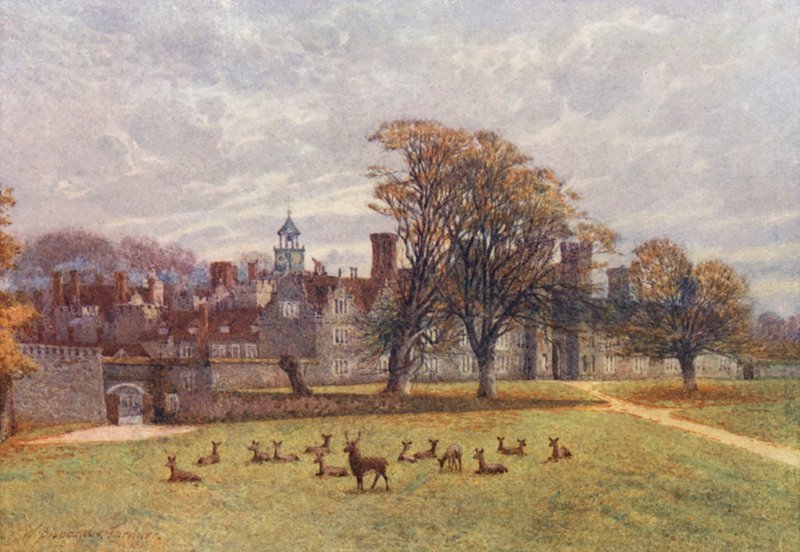 Knole House (druk kolorowy) autorstwa William Biscombe Gardner