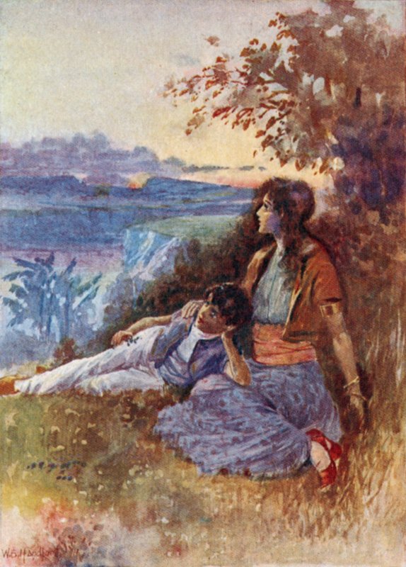 Ilustracja do Vathek, An Arabian Tale, autorstwa Williama Beckforda (kolor lito) autorstwa William Bradshaw Handforth