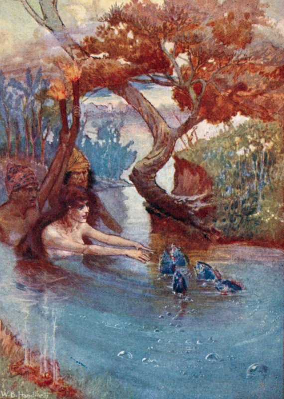 Ilustracja do Vathek, An Arabian Tale, autorstwa Williama Beckforda (kolor lito) autorstwa William Bradshaw Handforth