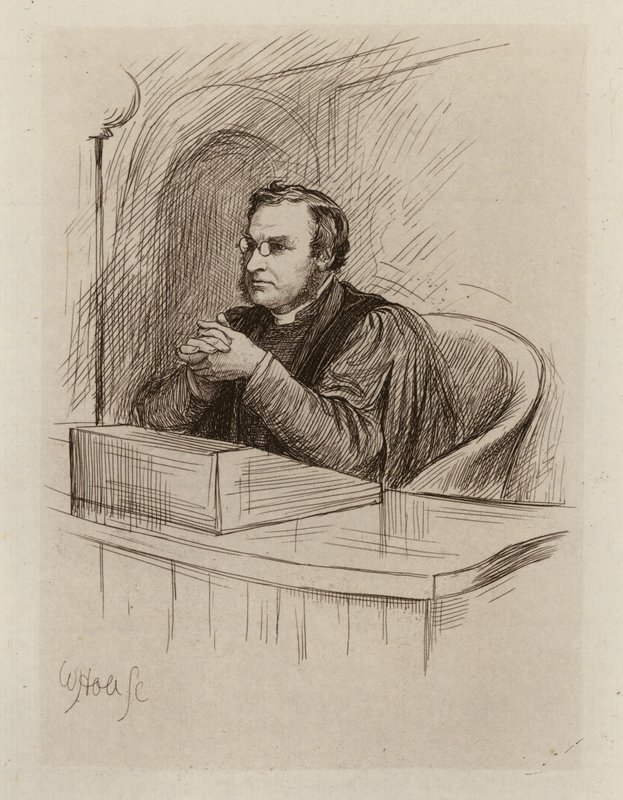 Archibald Hamilton Charteris, profesor krytyki biblijnej i starożytności biblijnych (rycina) autorstwa William Brassey (after) Hole