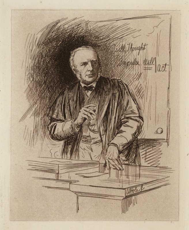 Henry Calderwood, profesor filozofii moralnej (rycina) autorstwa William Brassey (after) Hole