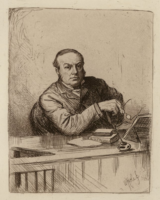 James Muirhead, profesor prawa cywilnego (rycina) autorstwa William Brassey (after) Hole