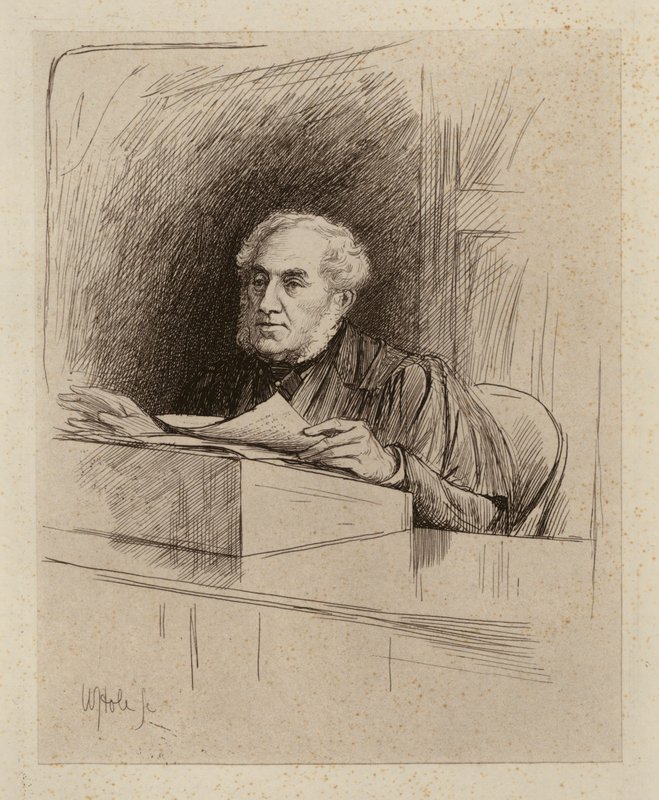 James Stuart Fraser-Tytler, profesor prawa przewozowego (rycina) autorstwa William Brassey (after) Hole