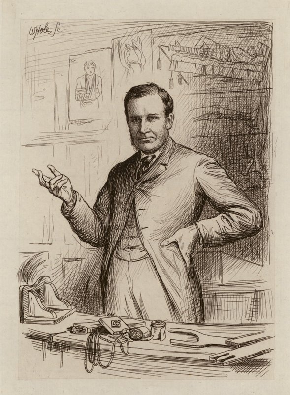 John Chiene, profesor chirurgii (rycina) autorstwa William Brassey (after) Hole
