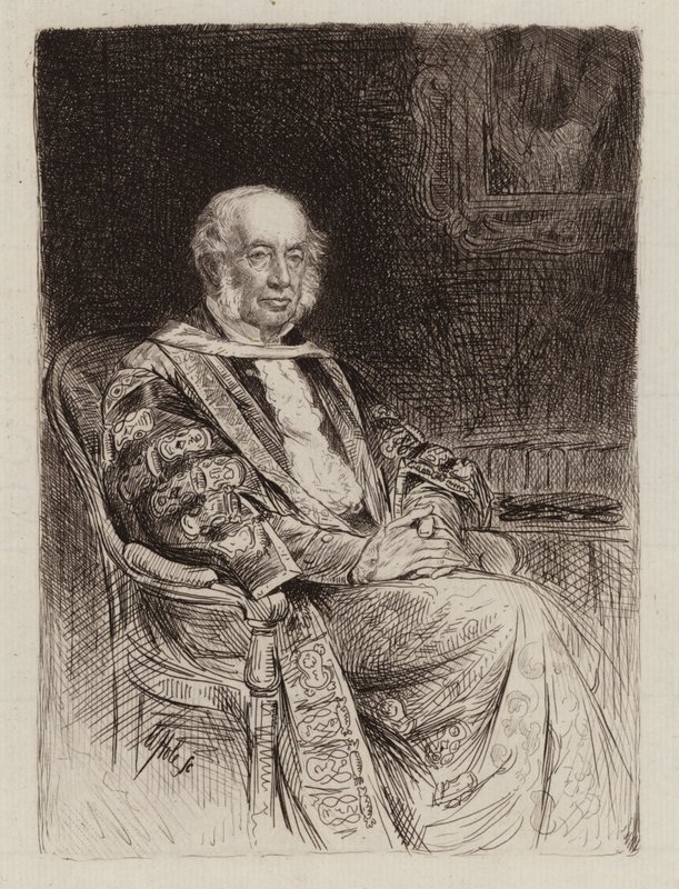 John Inglis z Glencorse, Lord Sprawiedliwości Szkocji, kanclerz (rycina) autorstwa William Brassey (after) Hole