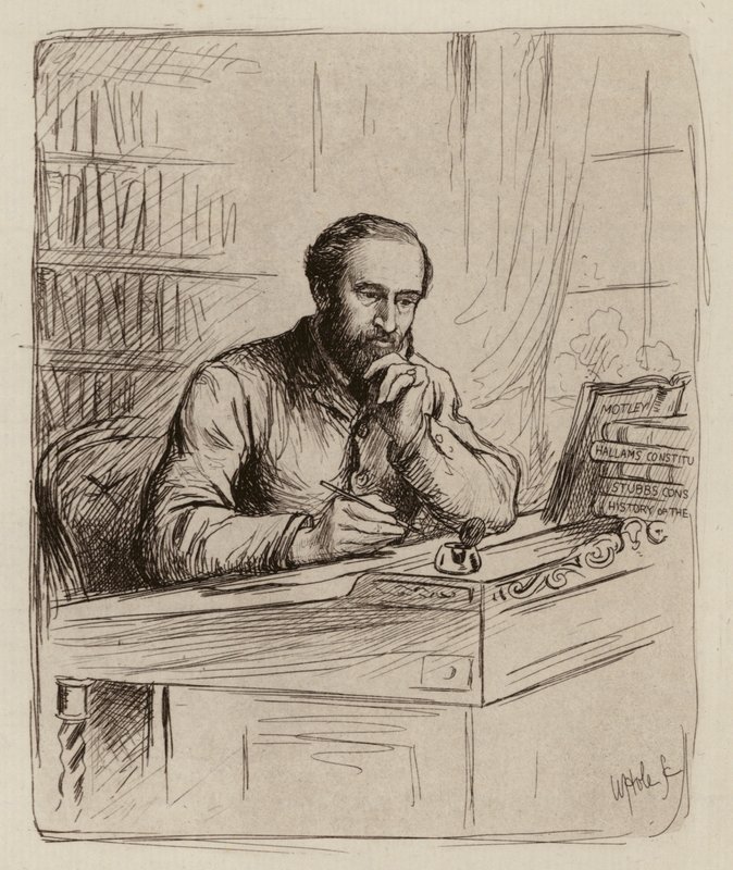 John Kirkpatrick, profesor prawa konstytucyjnego i historii (rycina) autorstwa William Brassey (after) Hole